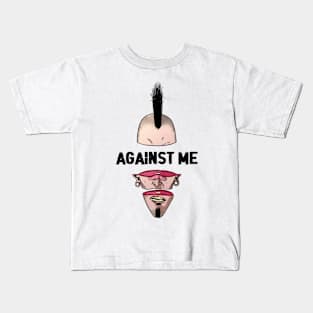 Punk Man Againts Me Kids T-Shirt